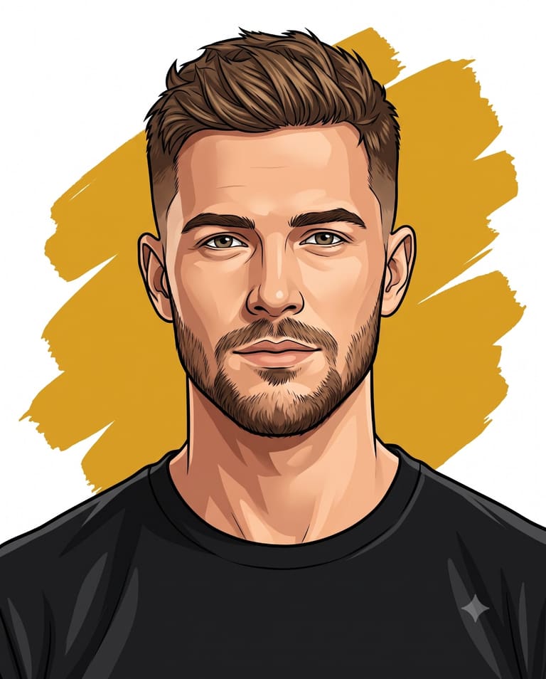 Everyday Icon — Flat Color Portrait