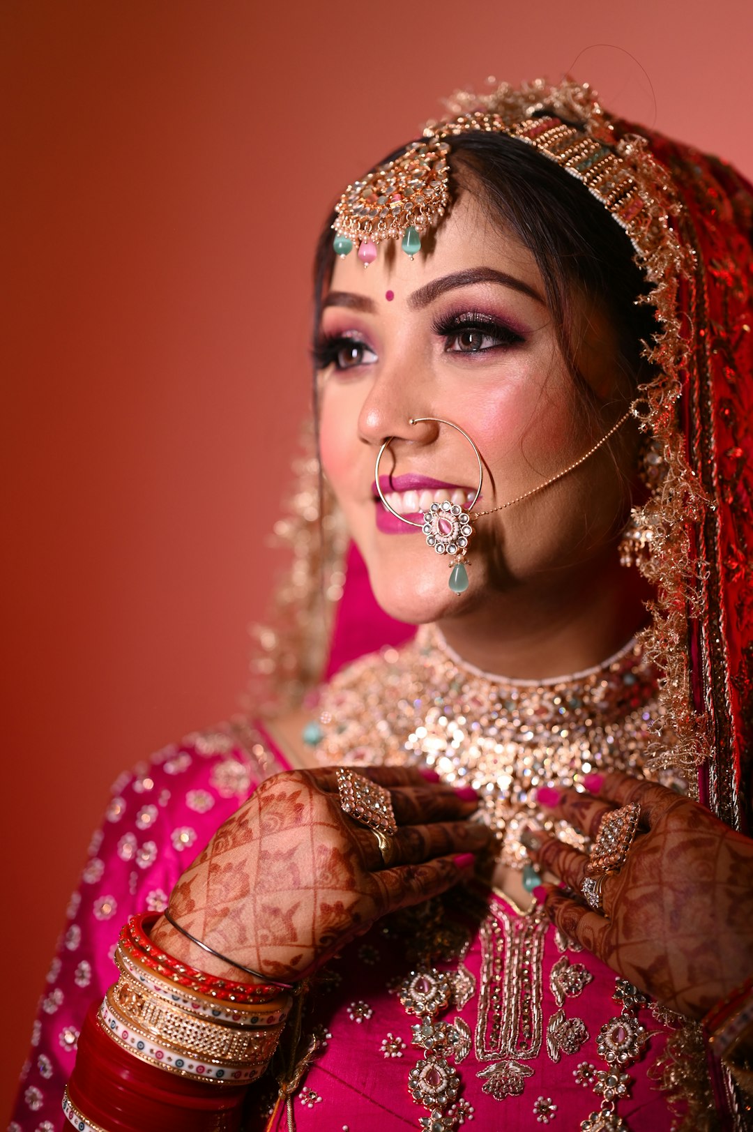 Classic Red Bridal Elegance