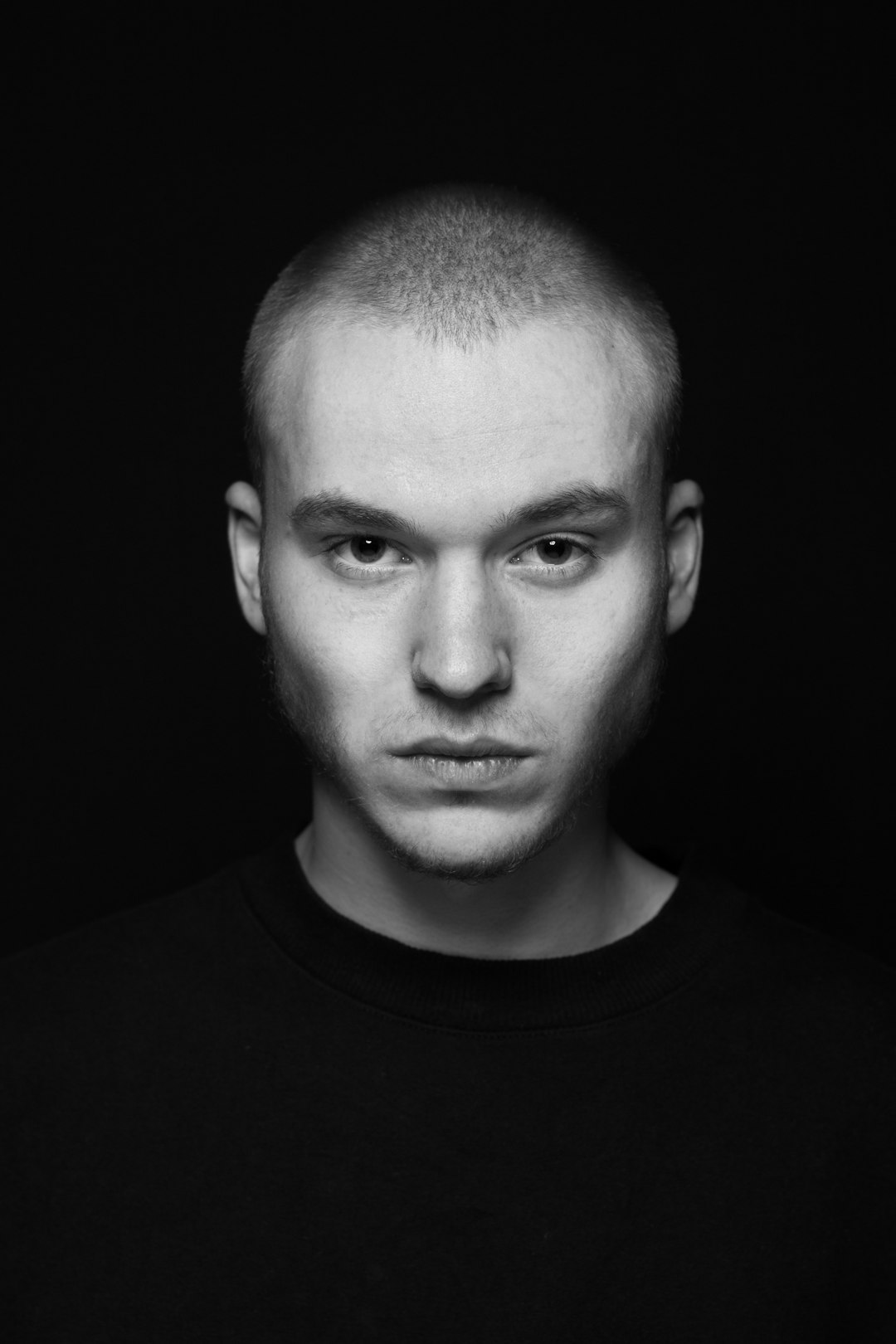 Quiet Black Tee Portrait