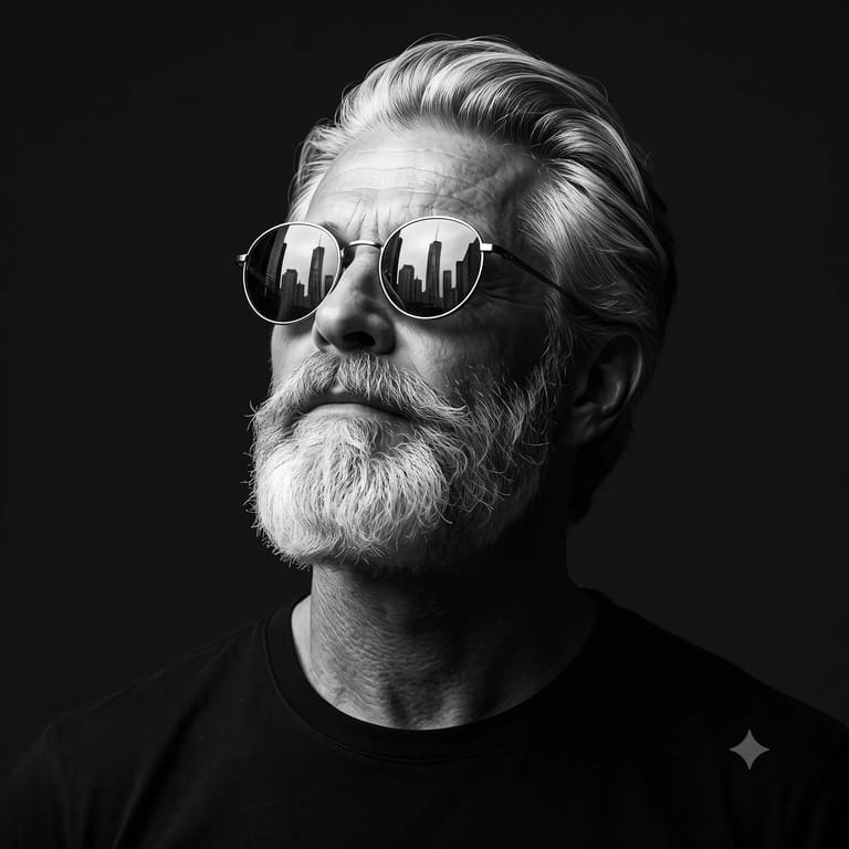 Silver Reflections — Cinematic Sunglasses