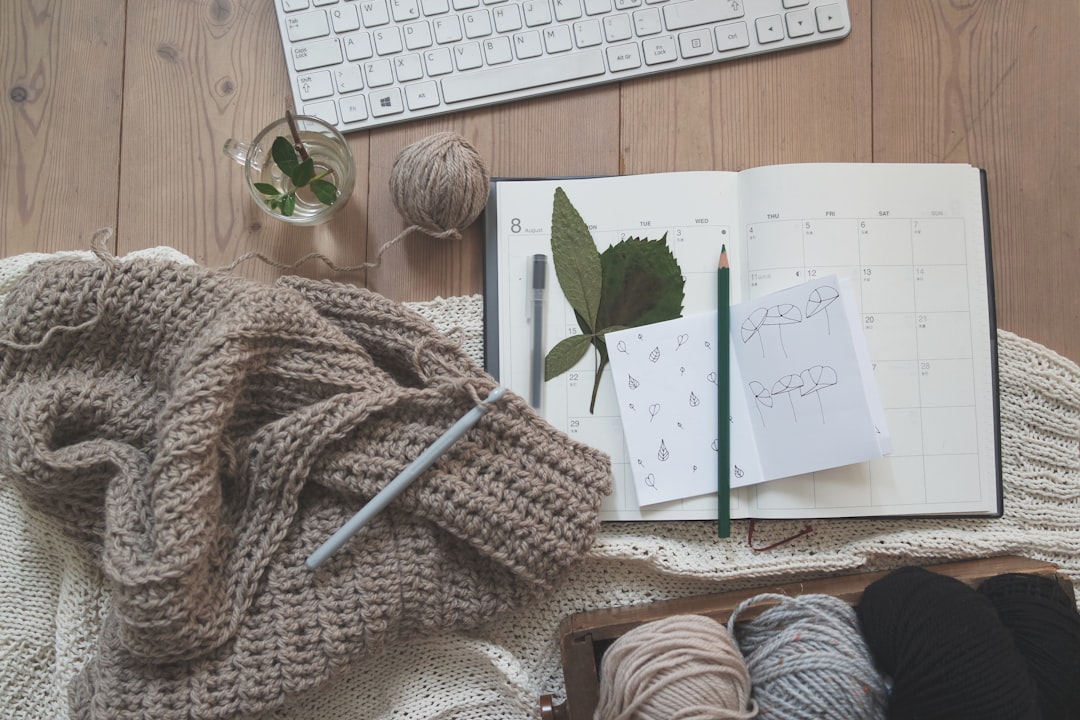 Notebook and Knit Texture