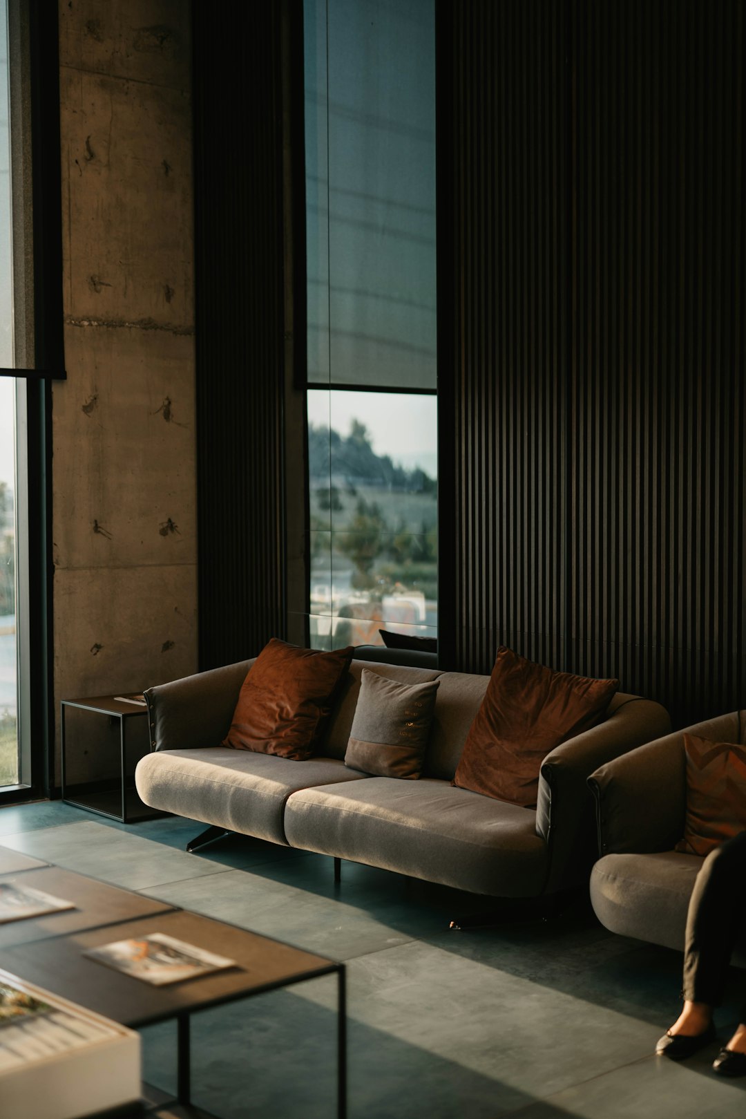 A Sofa Beside the Window