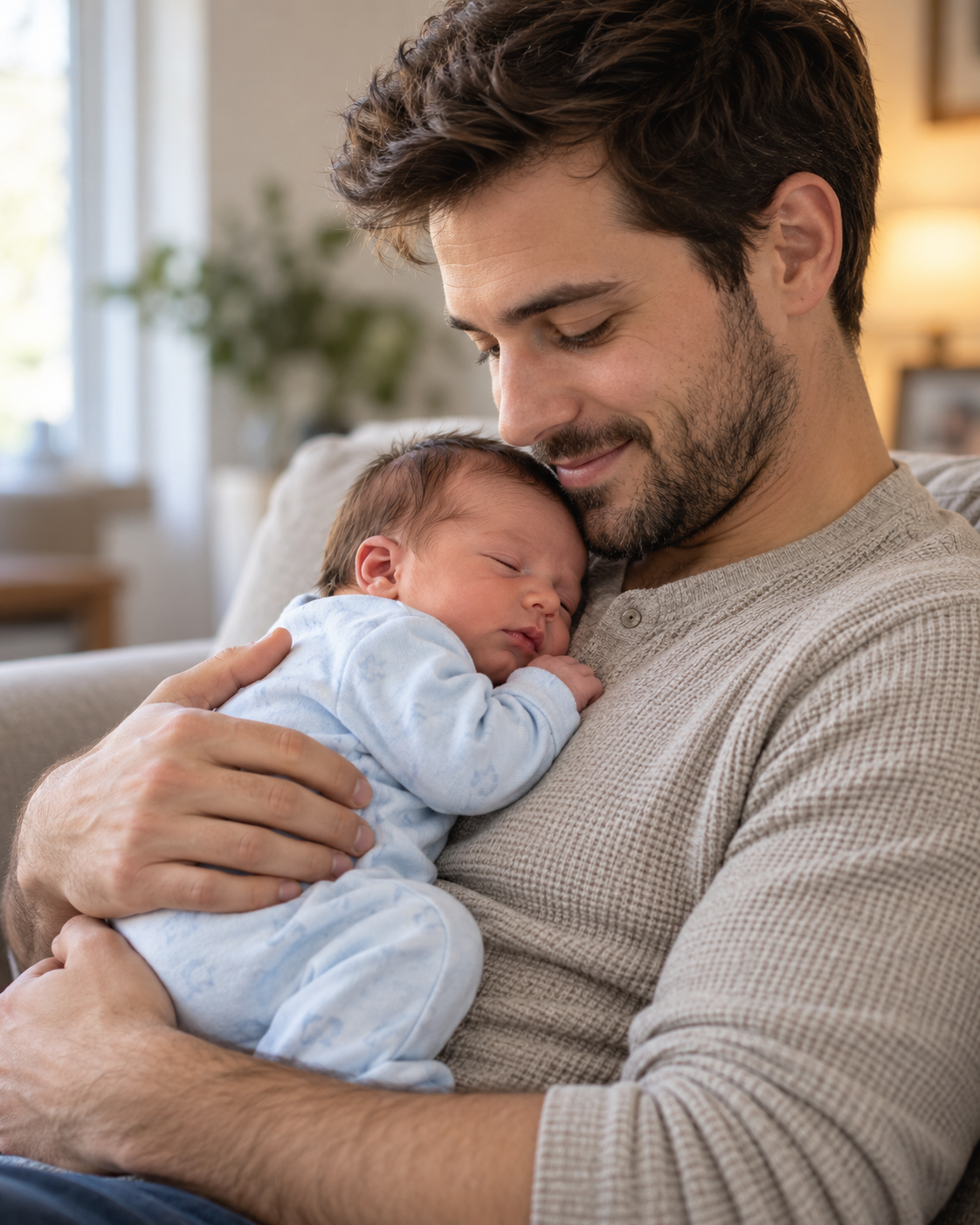 A Father's Gentle Embrace