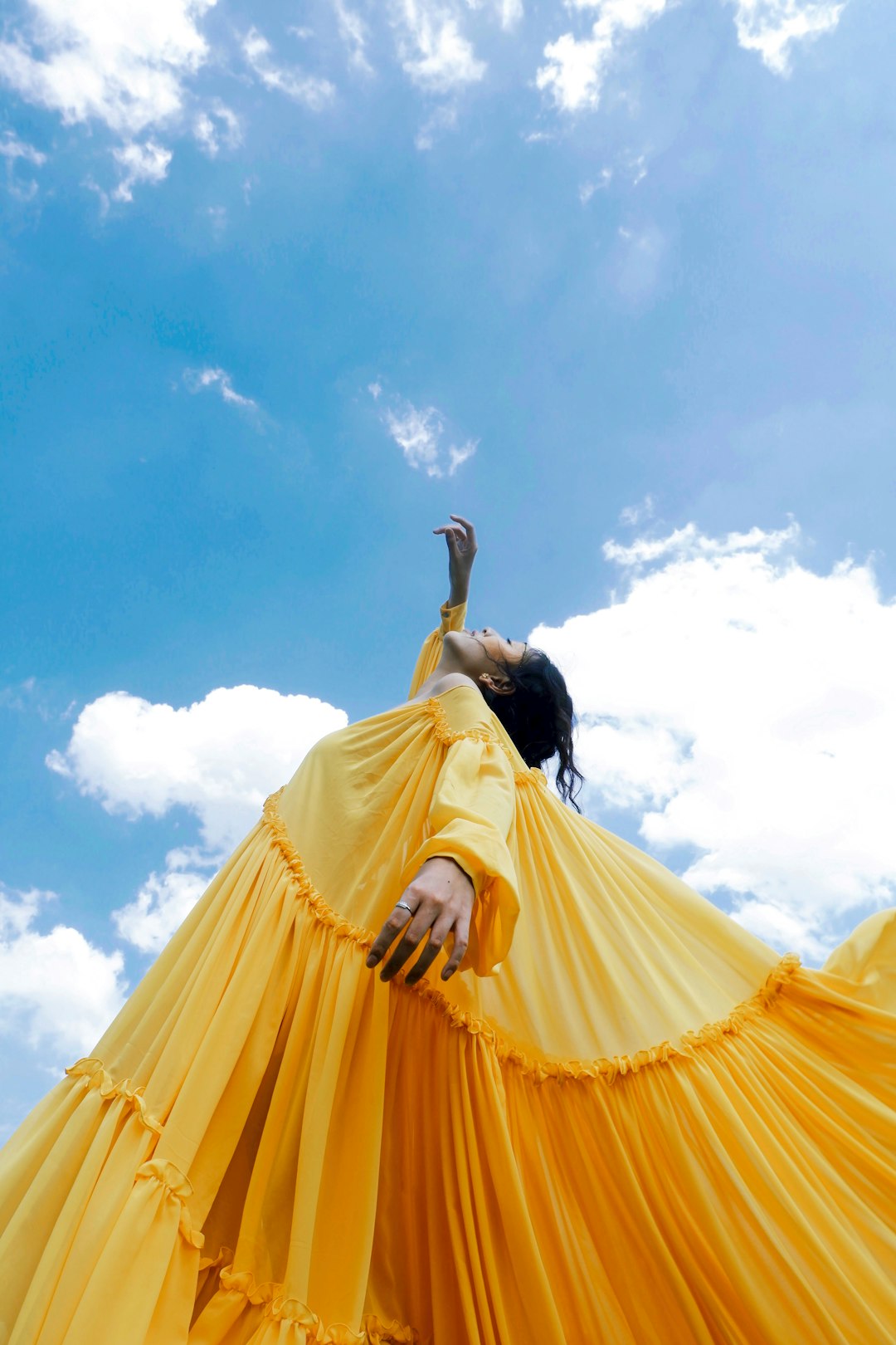 Yellow Dress Open Sky
