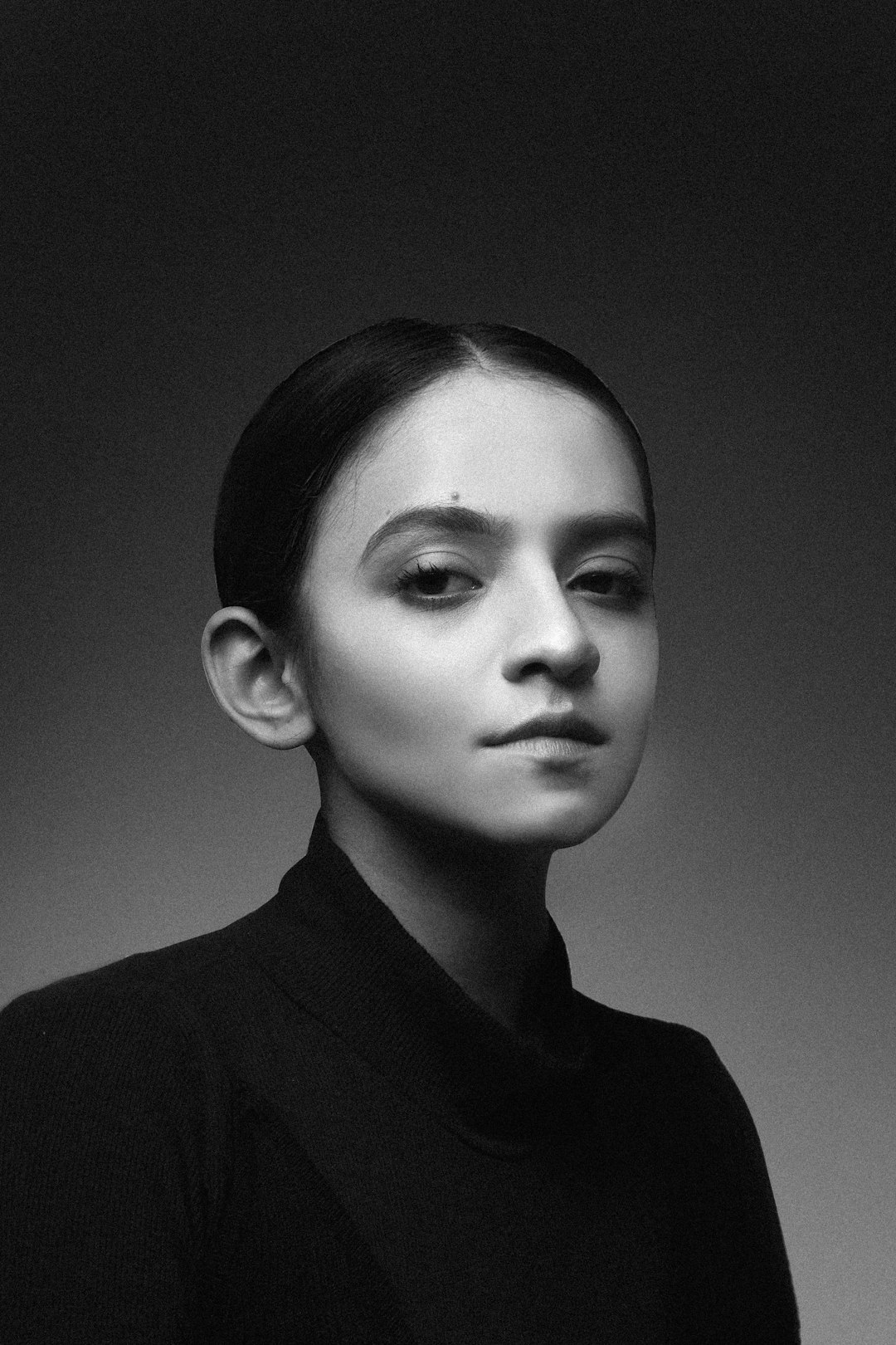 Black Shirt Silver Portrait