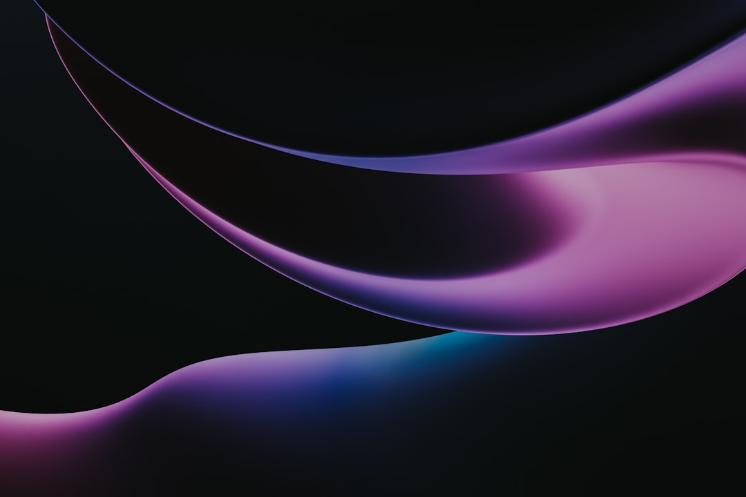 Sculpted Violet Ribbons