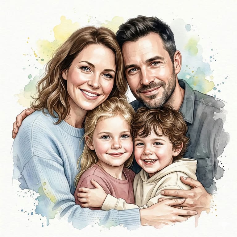 A Watercolor Embrace